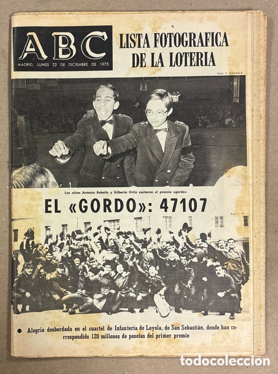 Coleccionismo de revistas y peri&oacute;dicos: ABC (17 FEBRERO 1970). 47.107 EL GORDO LOTER&Iacute;A NAVIDAD: CUARTEL INFANTER&Iacute;A DE LOYOLA SAN SEBASTI&Aacute;N