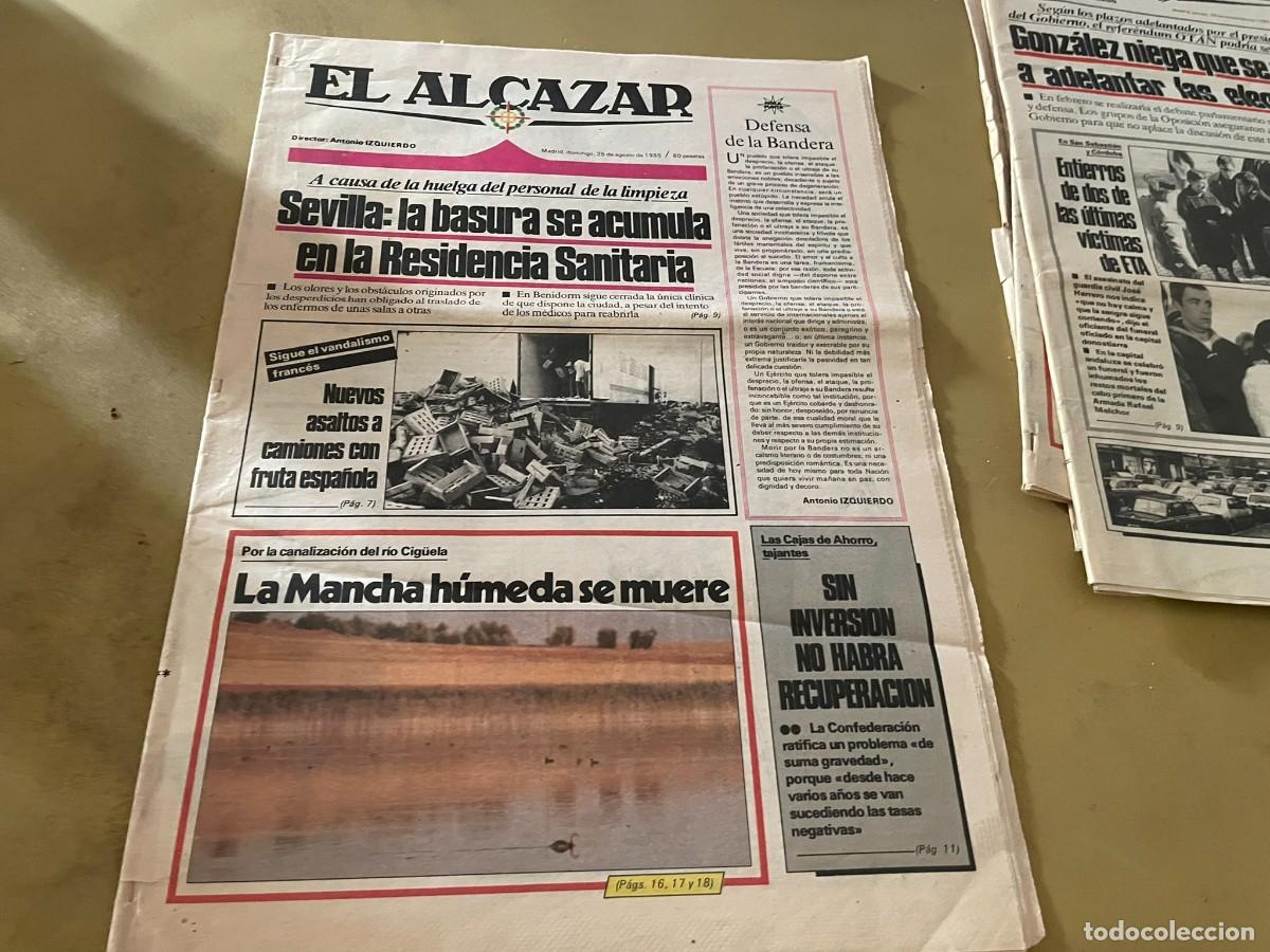 Collection Magazines and Newspapers: PERIODICO EL ALCAZAR 25 DE AGOSTO 1985 EL DISCOVERY LA MANCHA H&Uacute;MEDA SE MUERE TODA UNA MUJER