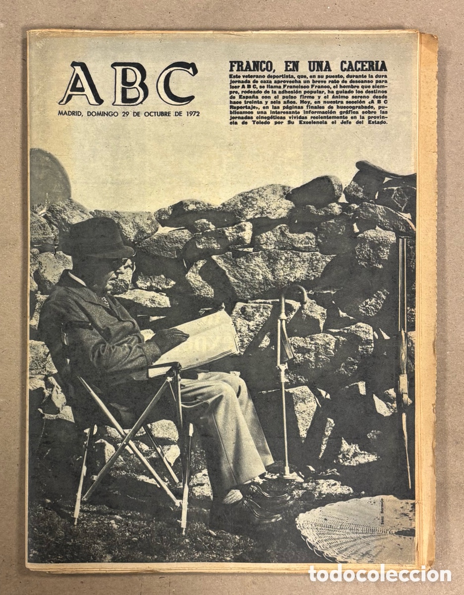 Collection Magazines and Newspapers: ABC (29 DE OCTUBRE DE 1972). REPORTAJE DE FRANCO EN UNA CACER&Iacute;A EN TOLEDO,&hellip;