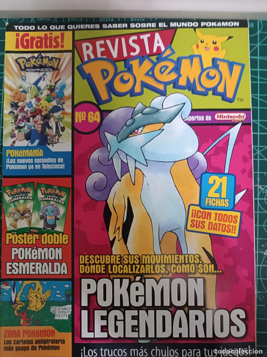 Coleccionismo de revistas y peri&oacute;dicos: 64 REVISTA POKEMON N&ordm; 64, INCLUYE POSTER DOBLE