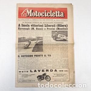 Collectionnisme de Revues et Journaux: Raro Giornale settimanale LA MOTOCICLETTA 12 Aprile 1955 - Anno III n.15 - 12 Pag