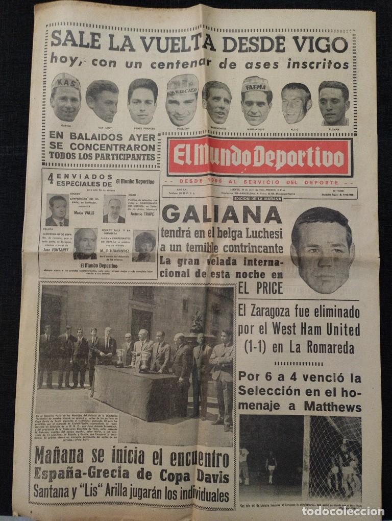 Collectionnisme de Revues et Journaux: Ejemplar de &rdquo;El Mundo Deportivo&rdquo; de 29/04/1965