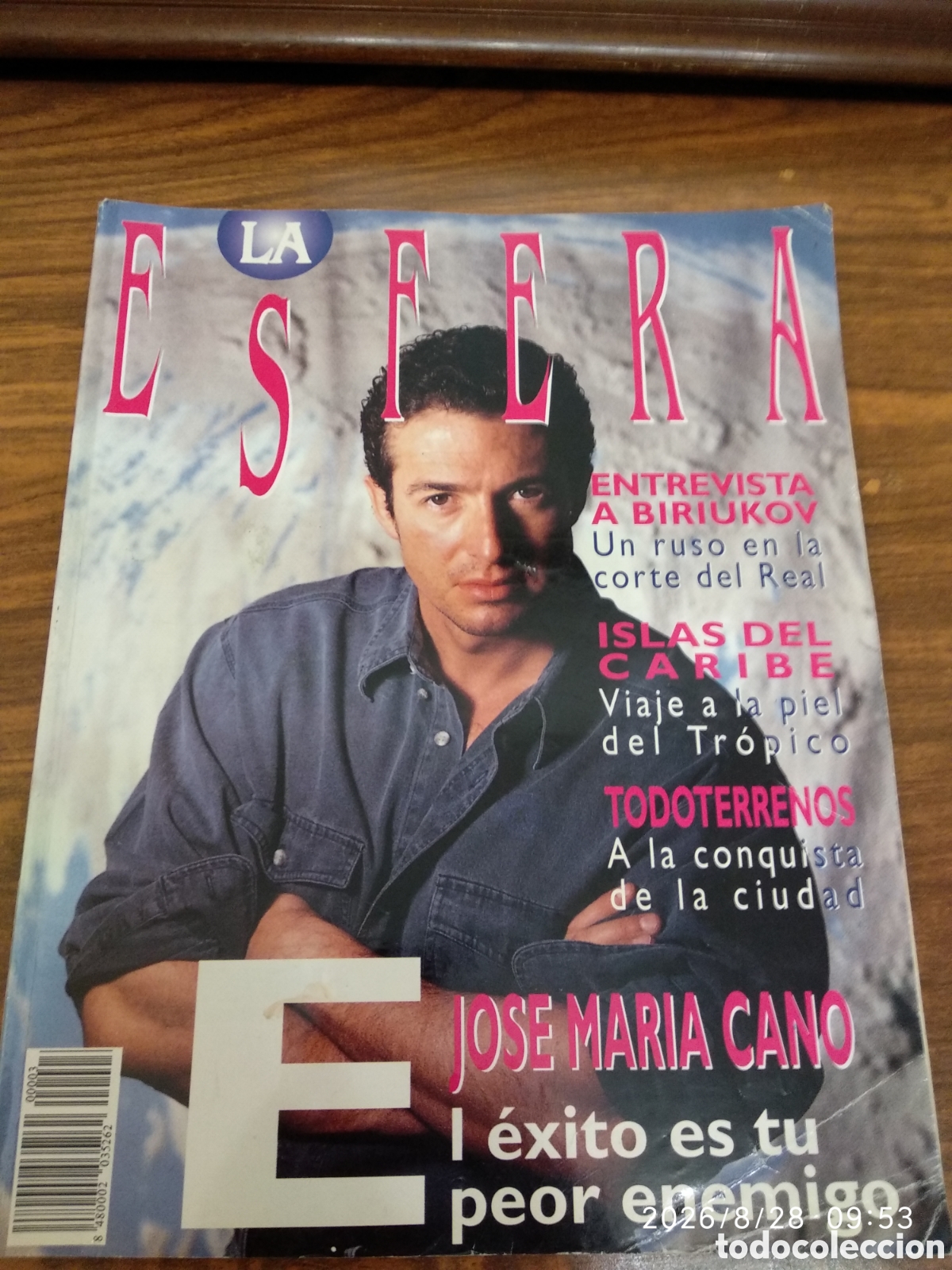 Coleccionismo de revistas y peri&oacute;dicos: Revista La esfera n&uacute;mero 3, Julio agosto 1991