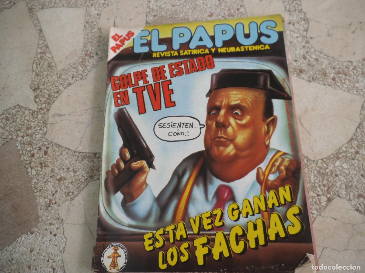 Coleccionismo de revistas y peri&oacute;dicos: el papus n&ordm; 391, 1981, satirica ,erotica humor, esta vez ganan los fachas