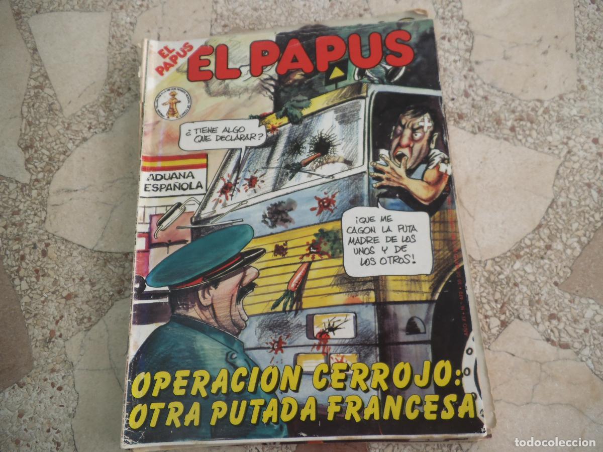 Coleccionismo de revistas y peri&oacute;dicos: el papus n&ordm; 472, 1983, satirica ,erotica humor, loperacion cerrojo, otra putada francesa