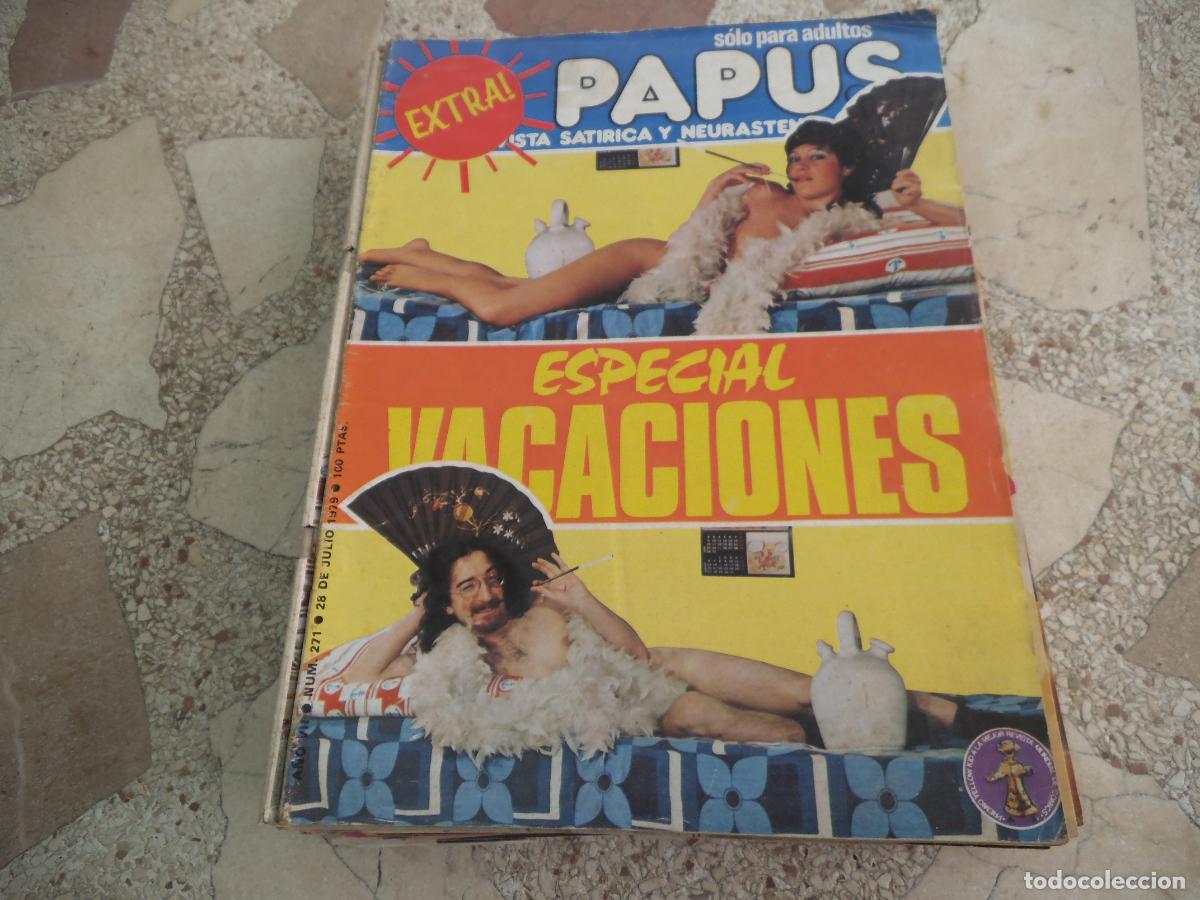 Coleccionismo de revistas y peri&oacute;dicos: el papus n&ordm; 271, 1979, satirica ,erotica humor, extra, especial vacaciones