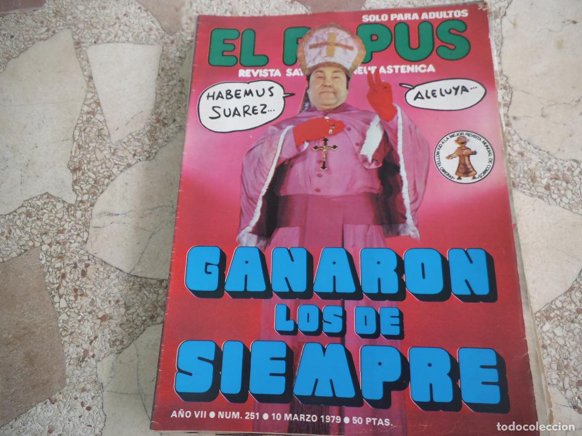 Coleccionismo de revistas y peri&oacute;dicos: el papus n&ordm; 251, 1979, satirica ,erotica humor, ganaron los de siempre