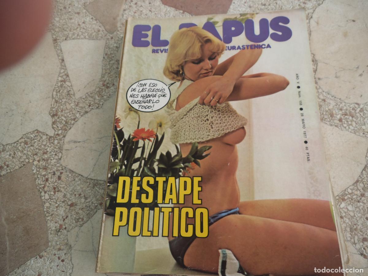Coleccionismo de revistas y peri&oacute;dicos: el papus n&ordm; 158, 1977, satirica ,erotica humor, destape politico
