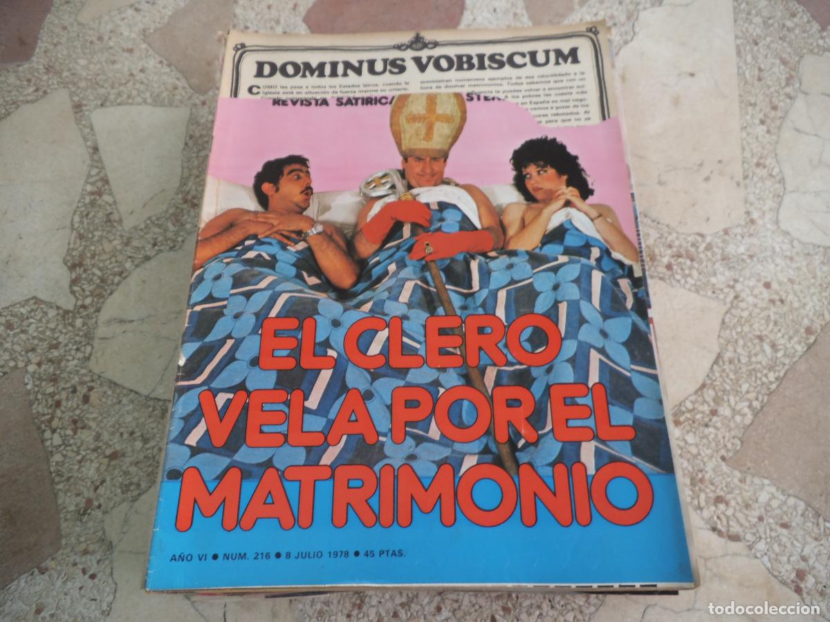 Coleccionismo de revistas y peri&oacute;dicos: el papus n&ordm; 216, 1978, satirica ,erotica humor, el clero vela por el matrimonio
