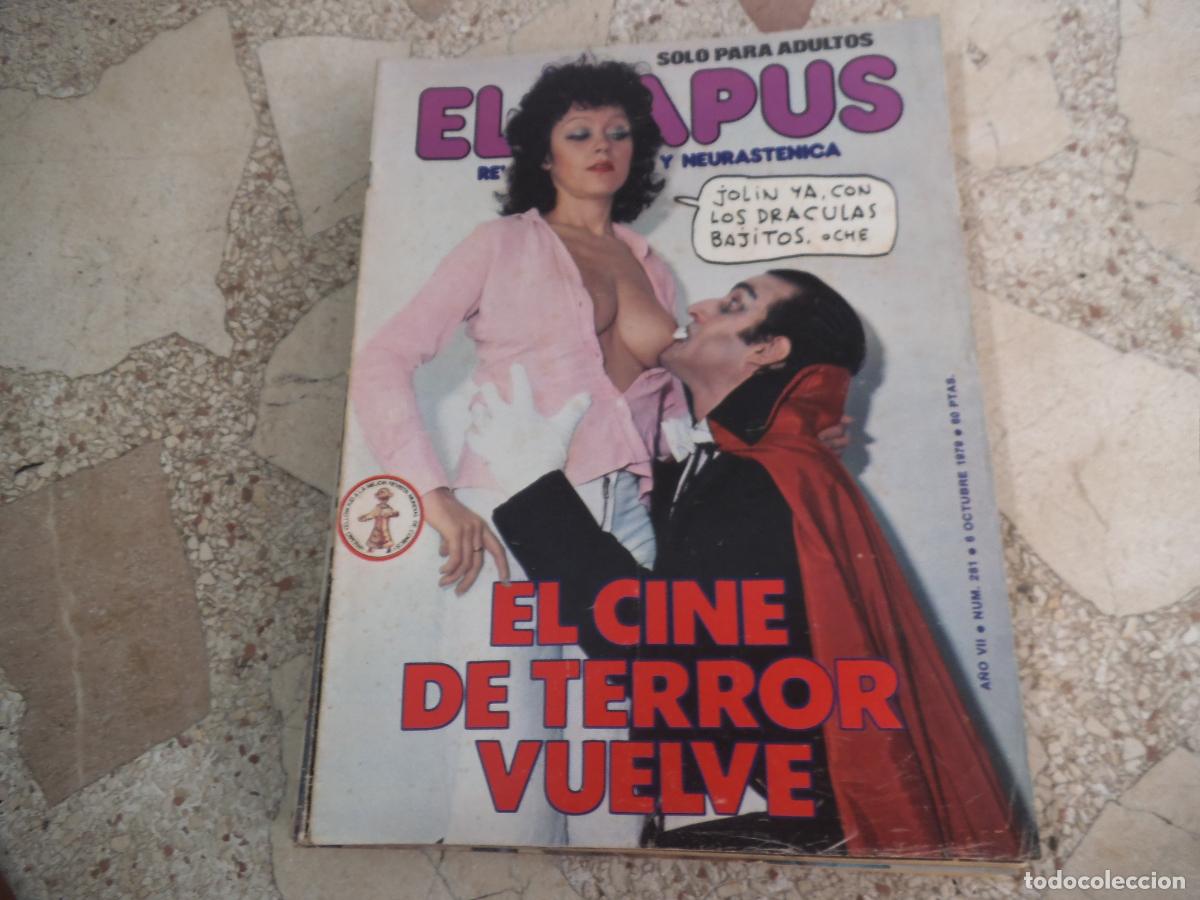Coleccionismo de revistas y peri&oacute;dicos: el papus n&ordm; 281, 1979, satirica ,erotica humor, el cine de terror vuelve