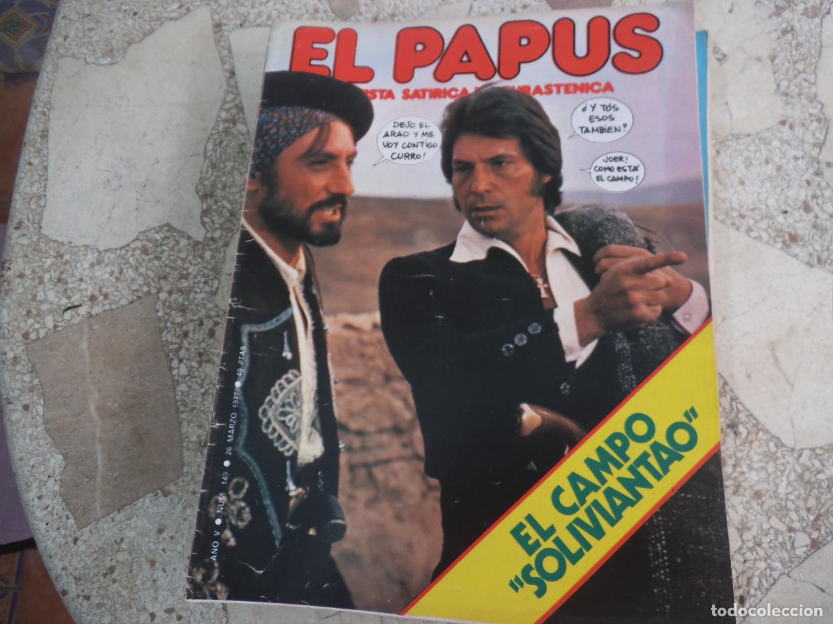 Coleccionismo de revistas y peri&oacute;dicos: el papus n&ordm; 140, 1977, satirica ,erotica humor, el campo soliviantao