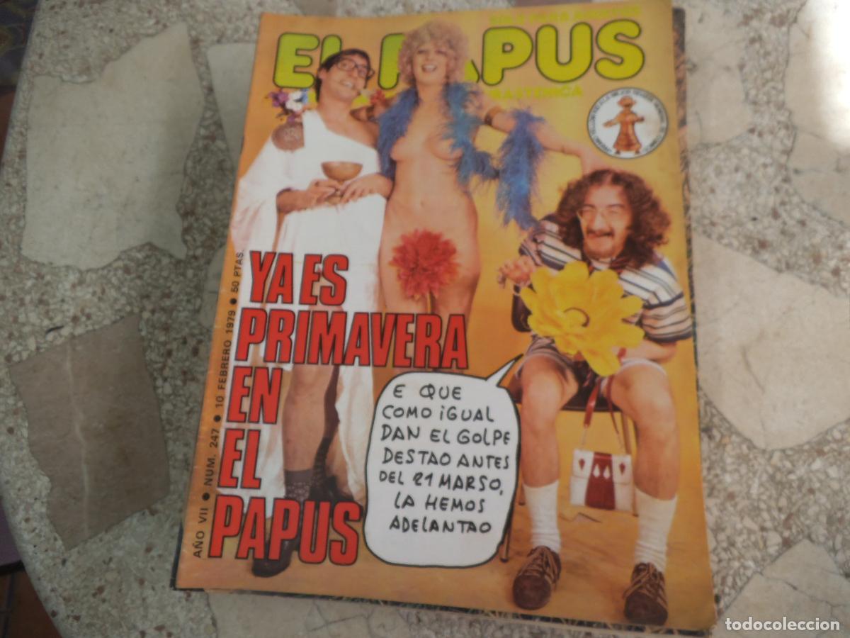 Coleccionismo de revistas y peri&oacute;dicos: el papus n&ordm; 247, 1979, satirica ,erotica humor,ya es primavera en el papus