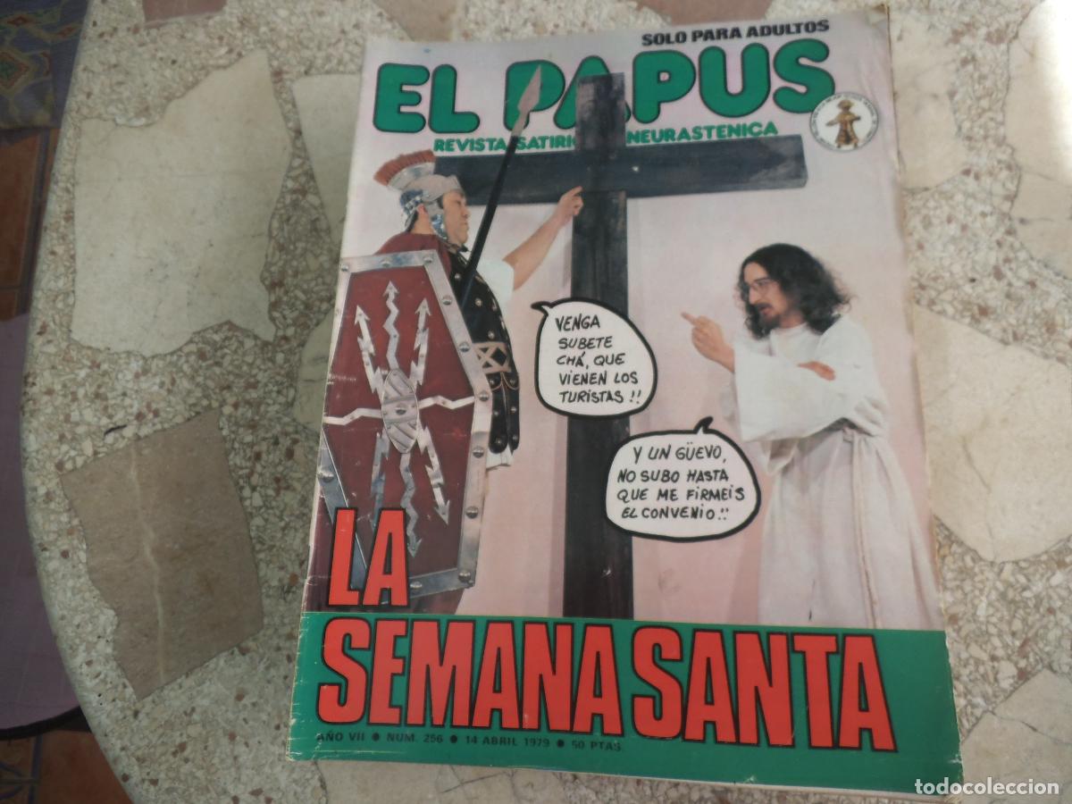 Coleccionismo de revistas y peri&oacute;dicos: el papus n&ordm; 256, 1979, satirica ,erotica humor, la semana santa