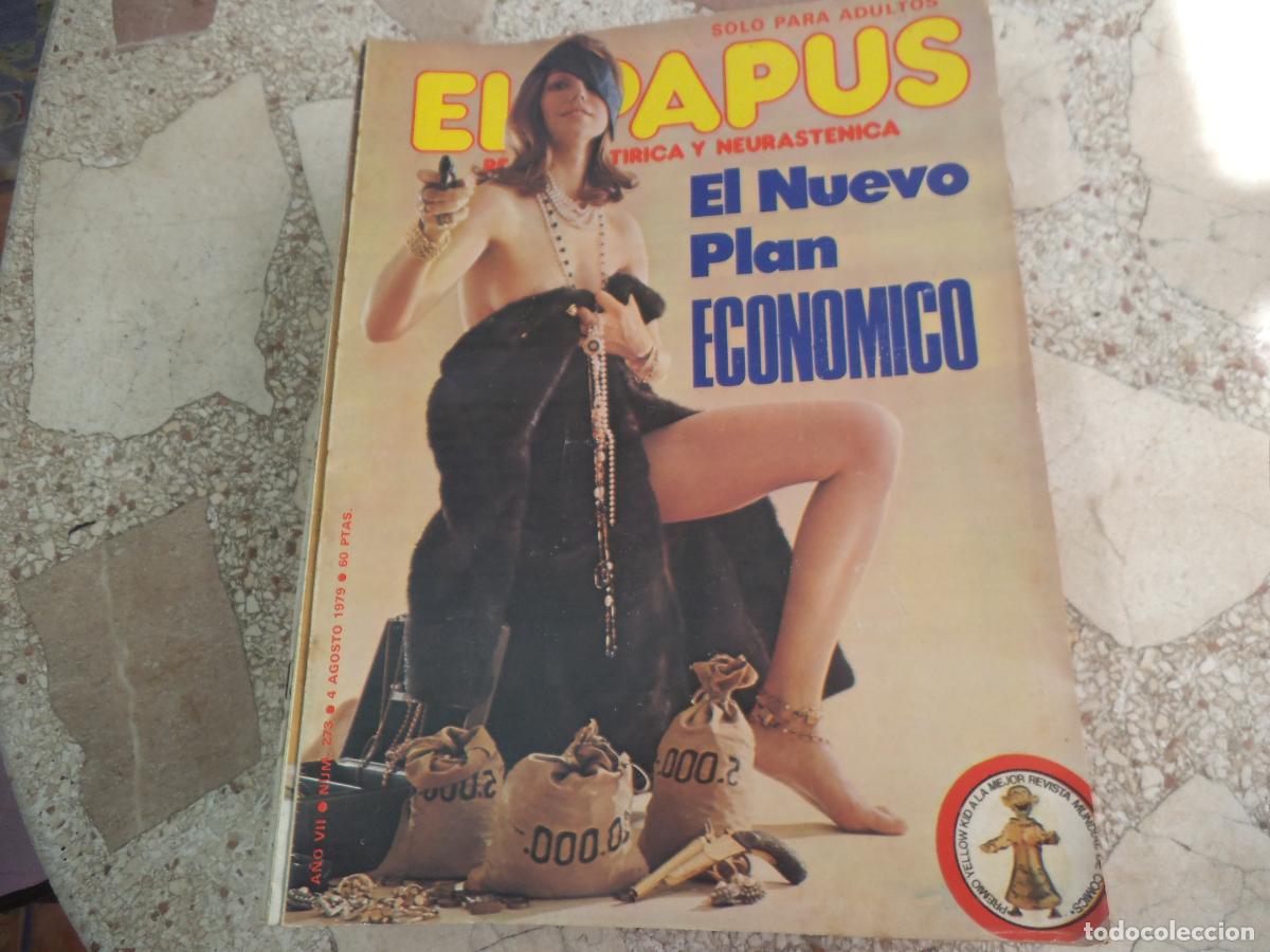 Coleccionismo de revistas y peri&oacute;dicos: el papus n&ordm; 273, 1979, satirica ,erotica humor, el muevo plan economico
