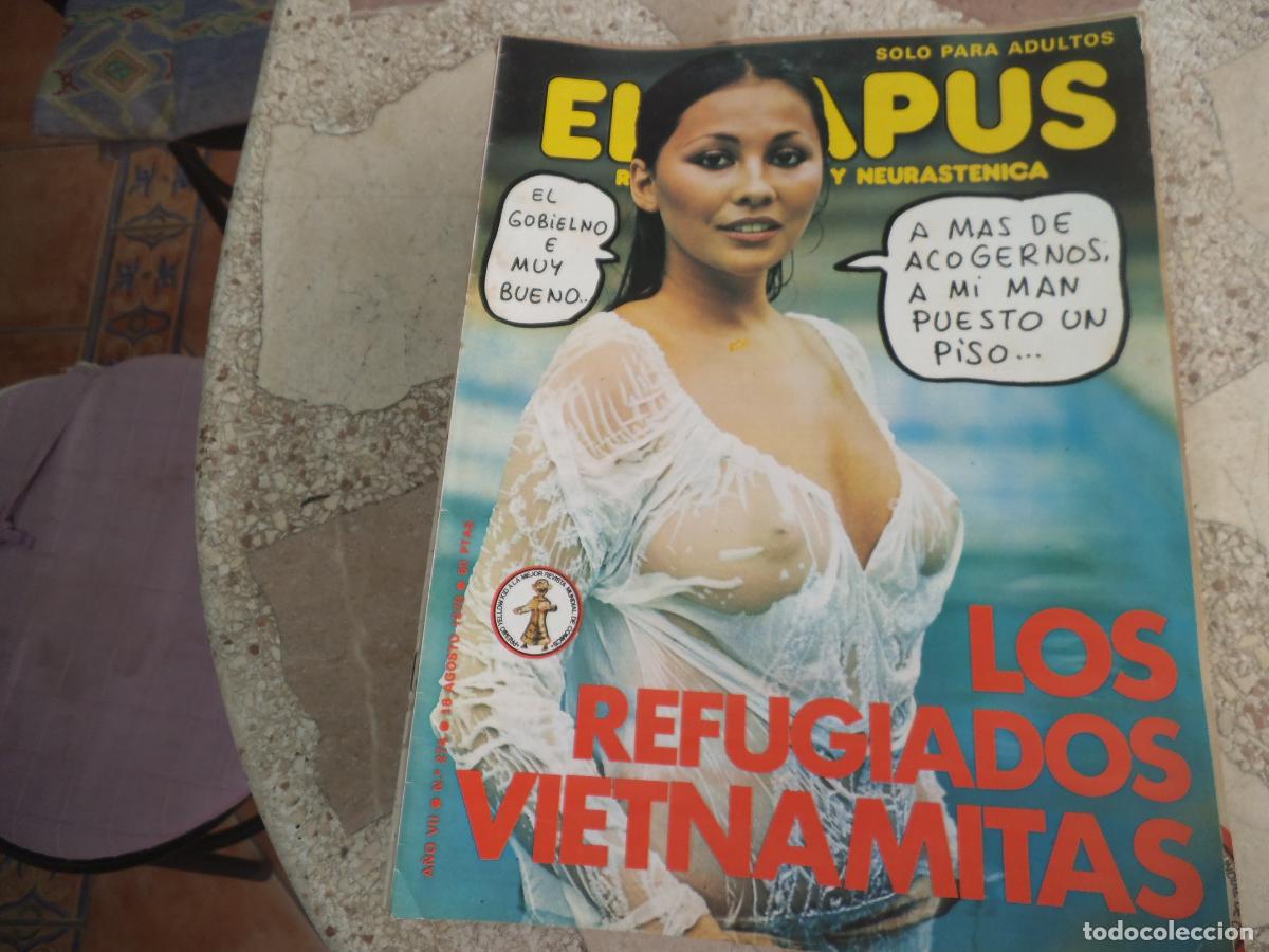 Coleccionismo de revistas y peri&oacute;dicos: el papus n&ordm; 274, 1979, satirica ,erotica humor, los refugiados vietnamitas