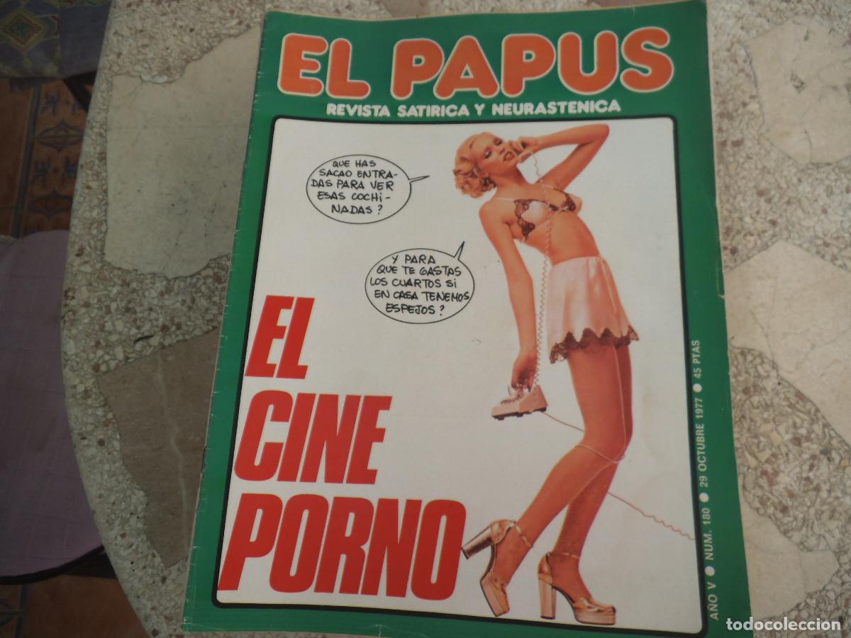Coleccionismo de revistas y peri&oacute;dicos: el papus n&ordm; 180, 1977, satirica ,erotica humor, el cine porno