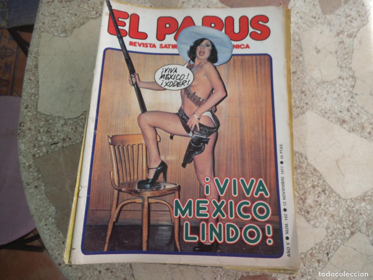 Coleccionismo de revistas y peri&oacute;dicos: el papus n&ordm; 182, 1977, satirica ,erotica humor, viva mexico lindo