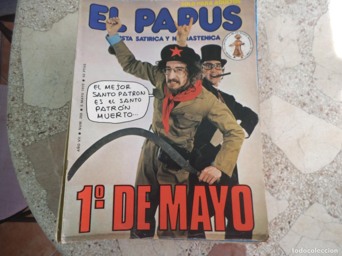 Coleccionismo de revistas y peri&oacute;dicos: el papus n&ordm; 259, 1979, satirica ,erotica humor, 1 de mayo
