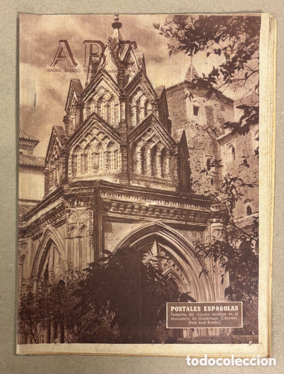 Coleccionismo de revistas y peri&oacute;dicos: ABC (13 DE NOVIEMBRE DE 1954). MONASTERIO DE GUADALUPE (C&Aacute;CERES),&hellip;