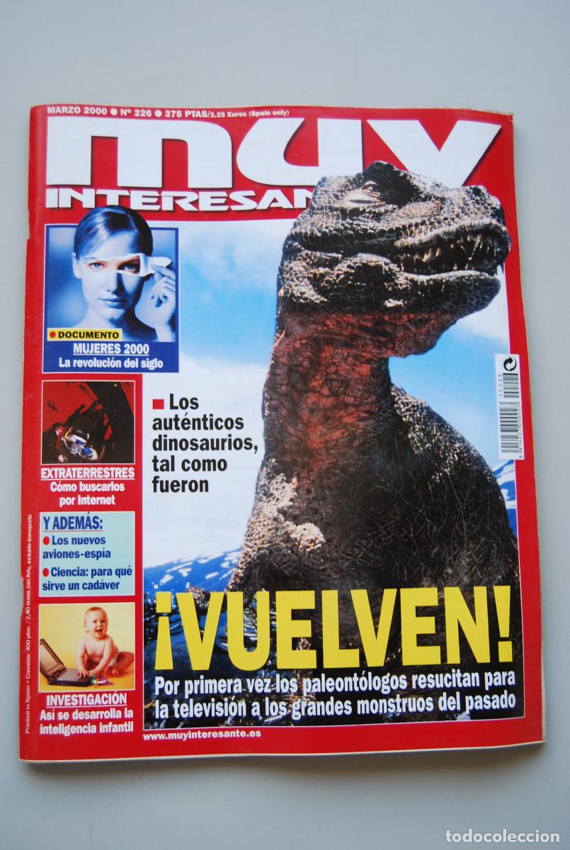 Coleccionismo de revistas y peri&oacute;dicos: MUY INTERESANTE.NUM.226-2000: VUELVEN LOS DINOSARIOS &iexcl;-MUJERES 2000-EXTRATERRESTRES-AVIONES ESPIA