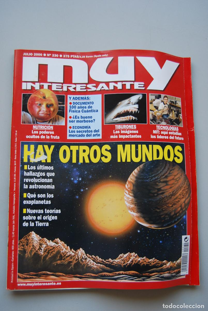 Coleccionismo de revistas y peri&oacute;dicos: MUY INTERESANTE.NUM.230-2000: HAY OTROS MUNDOS-TIBURONES-NUTRICION-100 A&Ntilde;OS DE FISICA-MIT