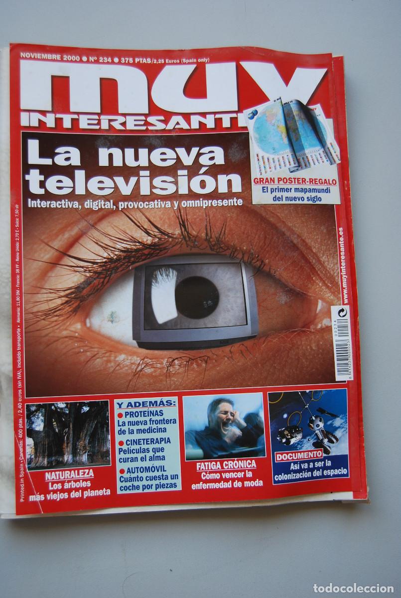 Coleccionismo de revistas y peri&oacute;dicos: MUY INTERESANTE.NUM.234-2000: NUEVA TELEVISION-PROTEINAS-CINETERAPIA-FATIGA CR&Oacute;NICA-AUTOMOVIL