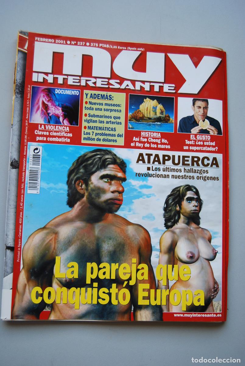 Colecionismo de Revistas e Jornais: MUY INTERESANTE.NUM.237-2001: ATAPUERCA-CHENG HO-VIOLENCIA-EL GUSTO-NUEVOS MUSEOS