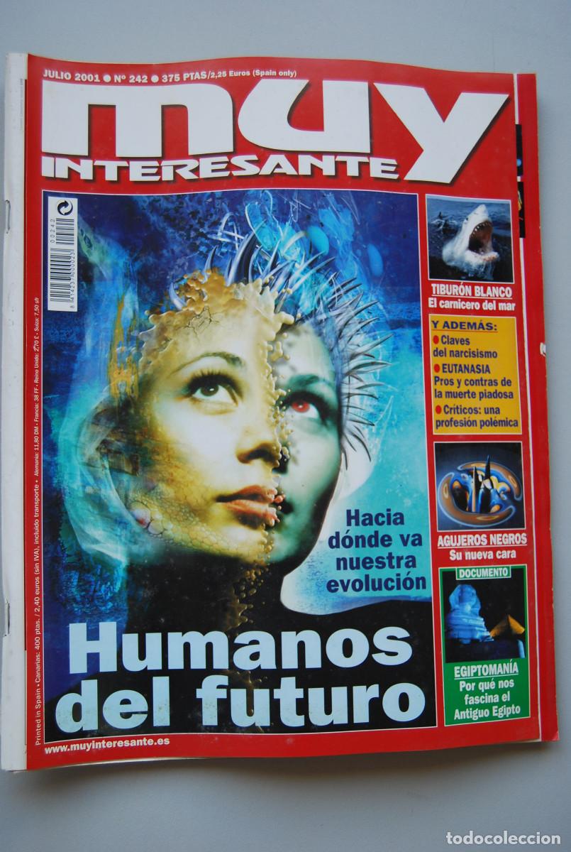 Coleccionismo de revistas y peri&oacute;dicos: MUY INTERESANTE.NUM.242-2000: HUMANOS DEL FUTURO-TIBURON BLANCO-AGUJEROS NEGROS-EGIPTOMANIA
