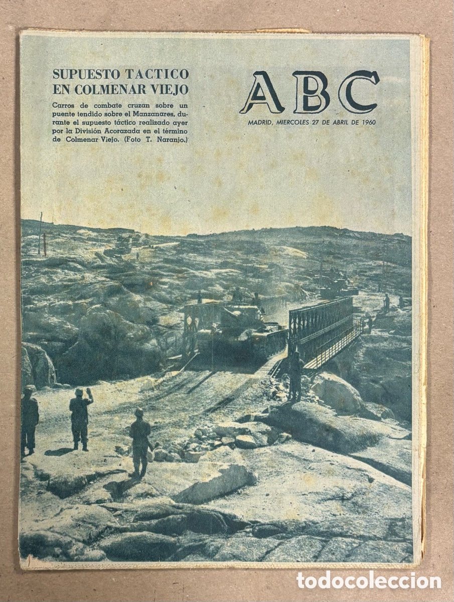 Coleccionismo de revistas y peri&oacute;dicos: ABC (27 DE ABRIL DE 1960). SUPUESTO T&Aacute;CTICO MILITAR EN COLMENAR VIEJO,&hellip;