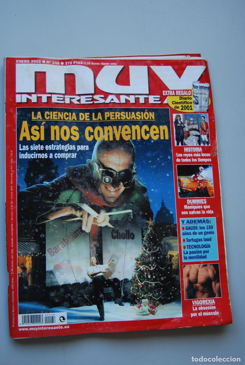 Coleccionismo de revistas y peri&oacute;dicos: MUY INTERESANTE.NUM.248-2002: CIENCIA DE LA PERSUASION-REYES LOCOS-DUMMIES-GAUDI-VIGOREXIA-