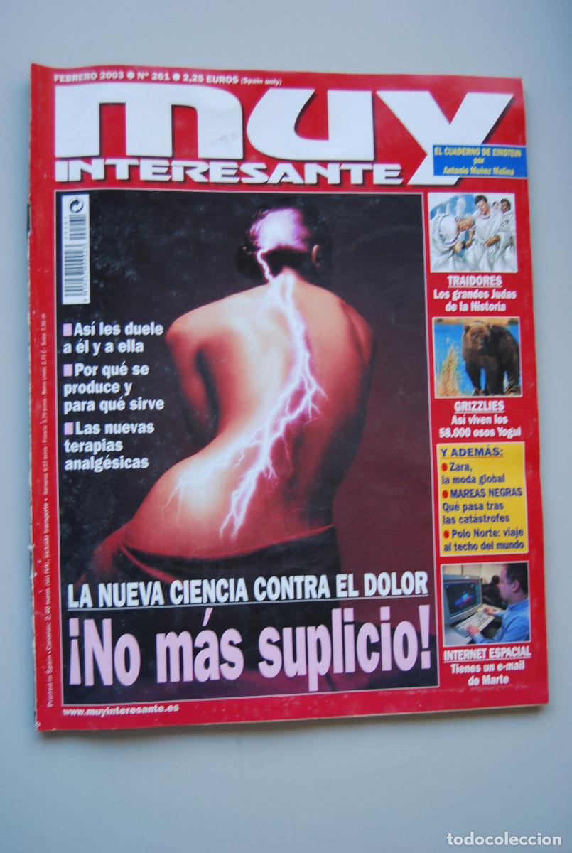 Coleccionismo de revistas y peri&oacute;dicos: MUY INTERESANTE.NUM.261-2003: CONTRA EL DOLOR-TRAIDORES-GRIZZUES-INTERNET ESPACIAL-