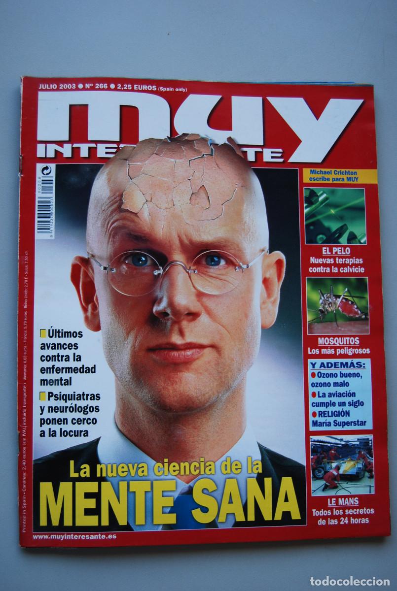 Coleccionismo de revistas y peri&oacute;dicos: MUY INTERESANTE.NUM.266-2003: MENTE SANA-EL PELO-MOSQUITOS-LE MANS-MARIA SUPERSTAR-OZONO