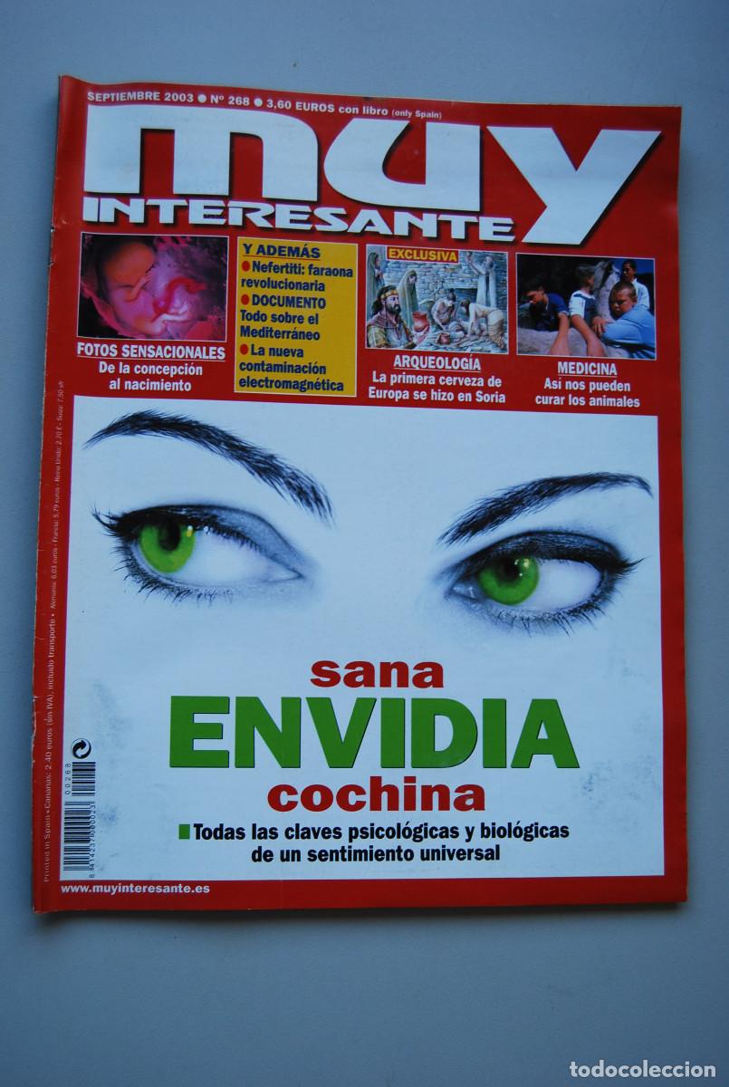 Collectionnisme de Revues et Journaux: MUY INTERESANTE.NUM.268-2003:ENVIDIA SANA-FOTOS SENSACIONALES-PRIMERA CERVEZA-NEFERTITI-MEDITERRANEO