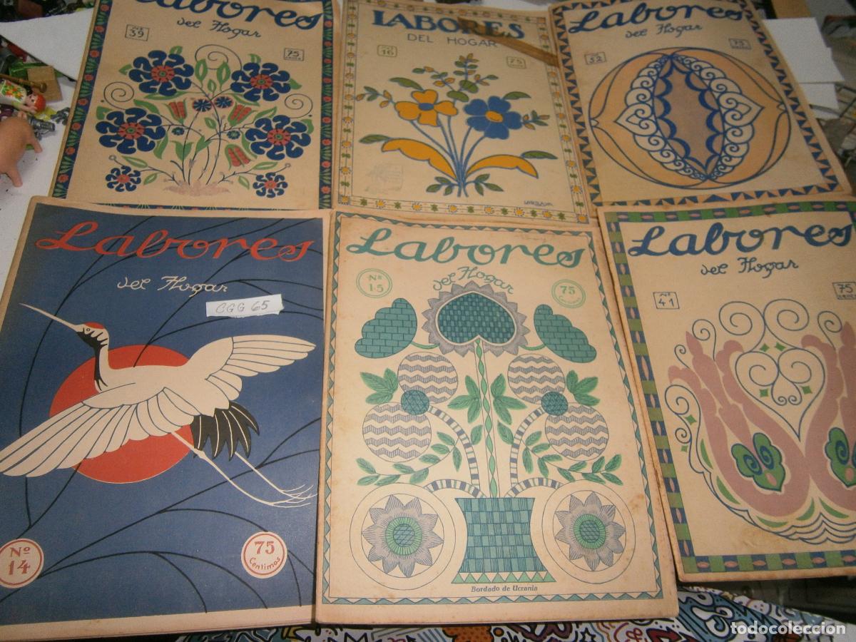 Coleccionismo de revistas y peri&oacute;dicos: LOTE DE ANTIGUAS REVISTAS LABORES DEL HOGAR A&Ntilde;OS 20-30 CON EXPECTACULARES PATRONES Y SUPLEMENTOS
