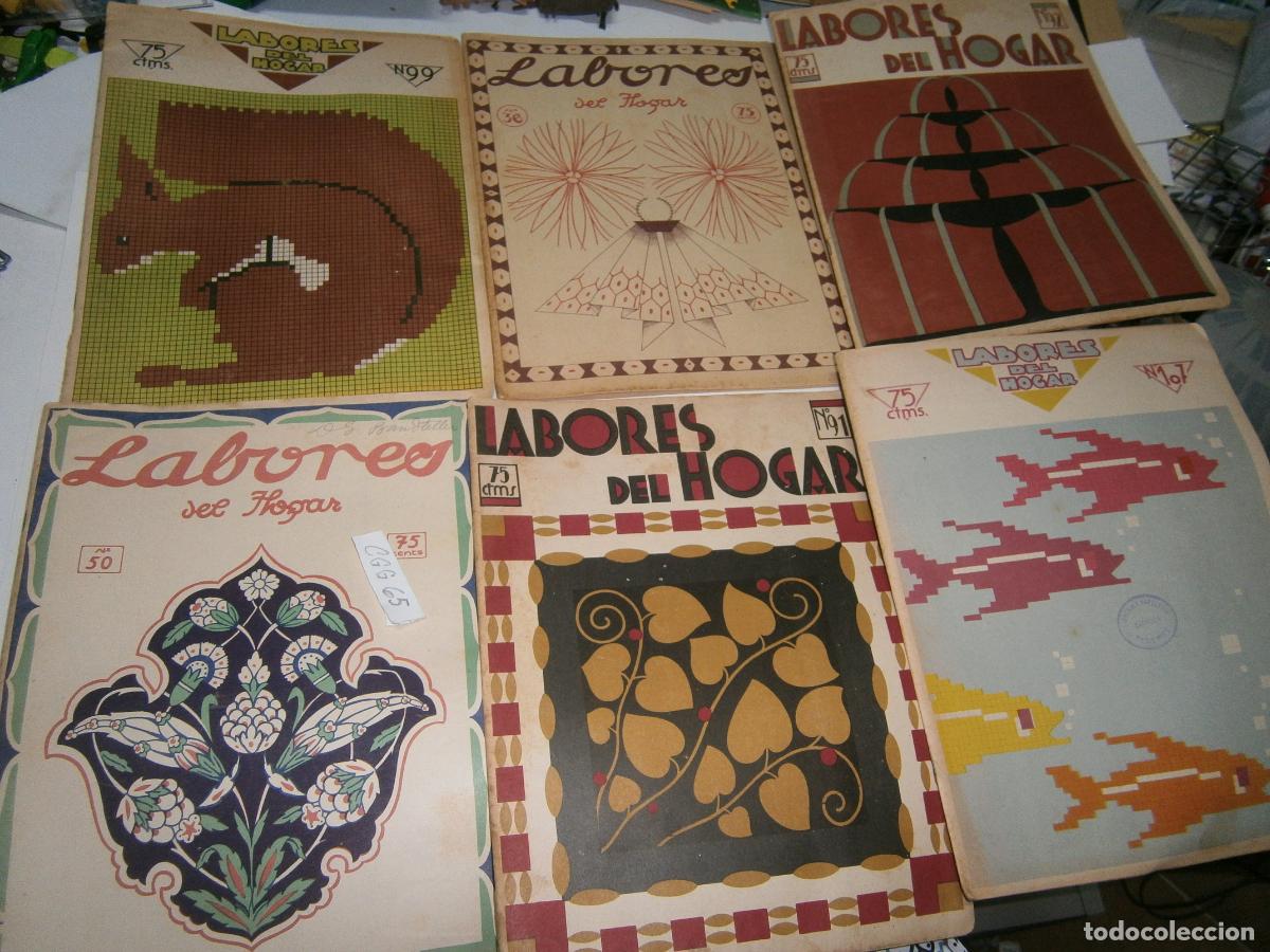 Coleccionismo de revistas y peri&oacute;dicos: LOTE DE ANTIGUAS REVISTAS LABORES DEL HOGAR A&Ntilde;OS 20-30 CON EXPECTACULARES PATRONES Y SUPLEMENTOS