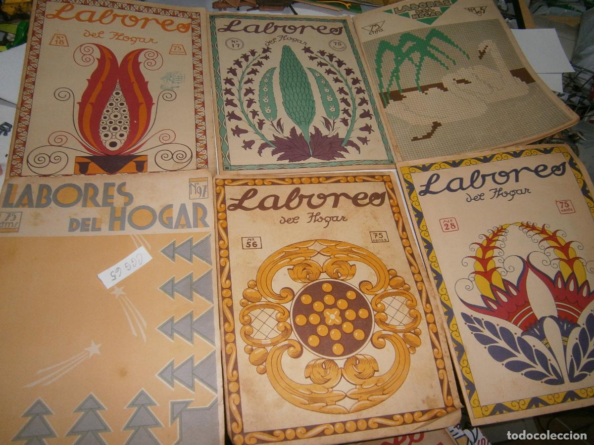 Coleccionismo de revistas y peri&oacute;dicos: LOTE DE ANTIGUAS REVISTAS LABORES DEL HOGAR A&Ntilde;OS 20-30 CON EXPECTACULARES PATRONES Y SUPLEMENTOS