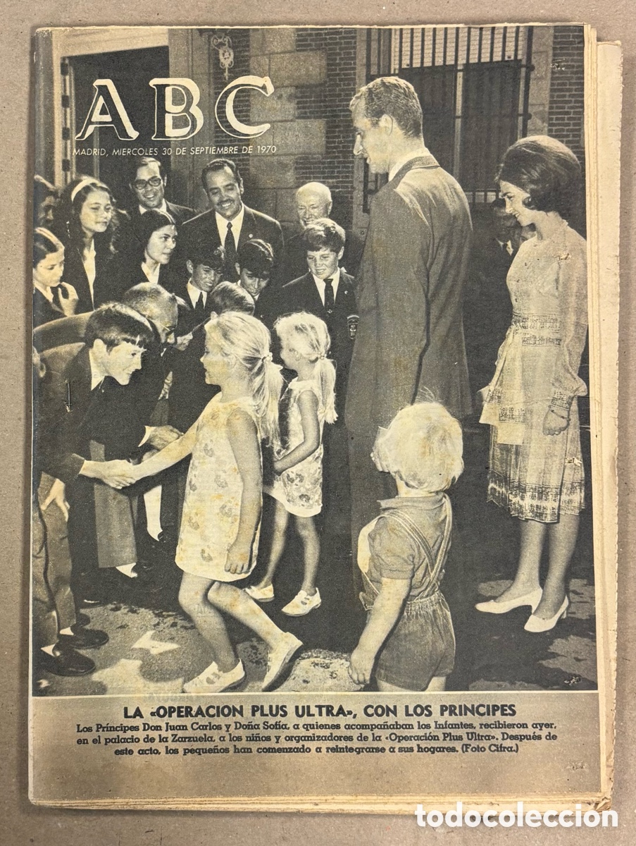 Coleccionismo de revistas y peri&oacute;dicos: ABC (30 DE SEPTIEMBRE DE 1970). LA OPERACI&Oacute;N PLUS ULTRA CON LOS PR&Iacute;NCIPES,&hellip;