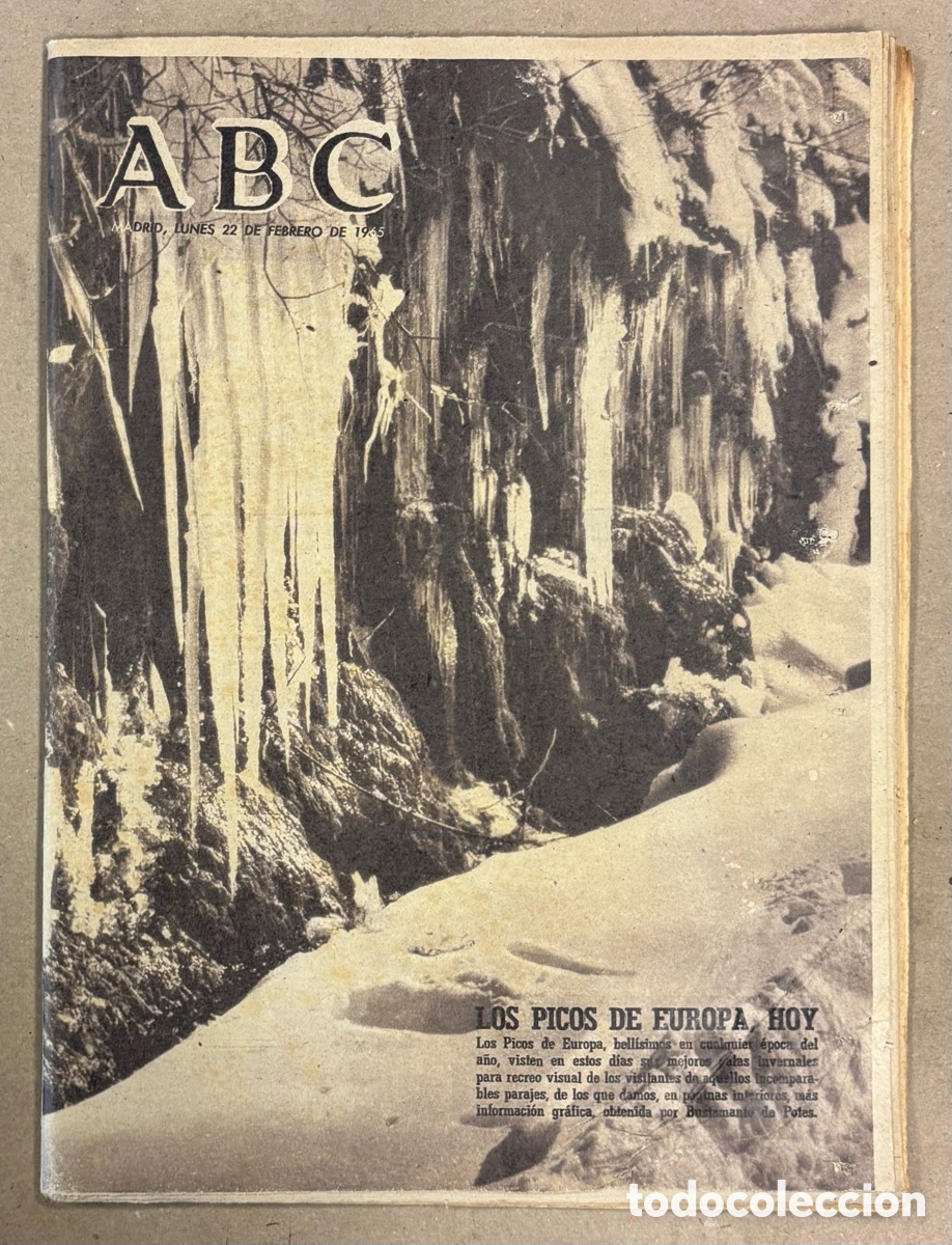 Coleccionismo de revistas y peri&oacute;dicos: ABC (22 DE FEBRERO DE 1965). LOS PICOS DE EUROPA, REAL MADRID 6-1 BETIS, CONCHITA MONTES,&hellip;
