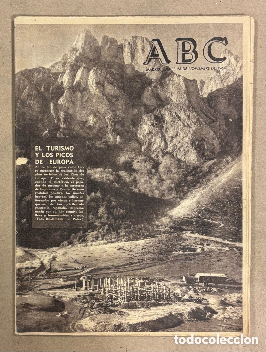 Coleccionismo de revistas y peri&oacute;dicos: ABC (26 DE NOVIEMBRE DE 1964). TURISMO EN PICOS DE EUROPA CONSTRUCCI&Oacute;N TELEF&Eacute;RICO FUNTE DE,&hellip;