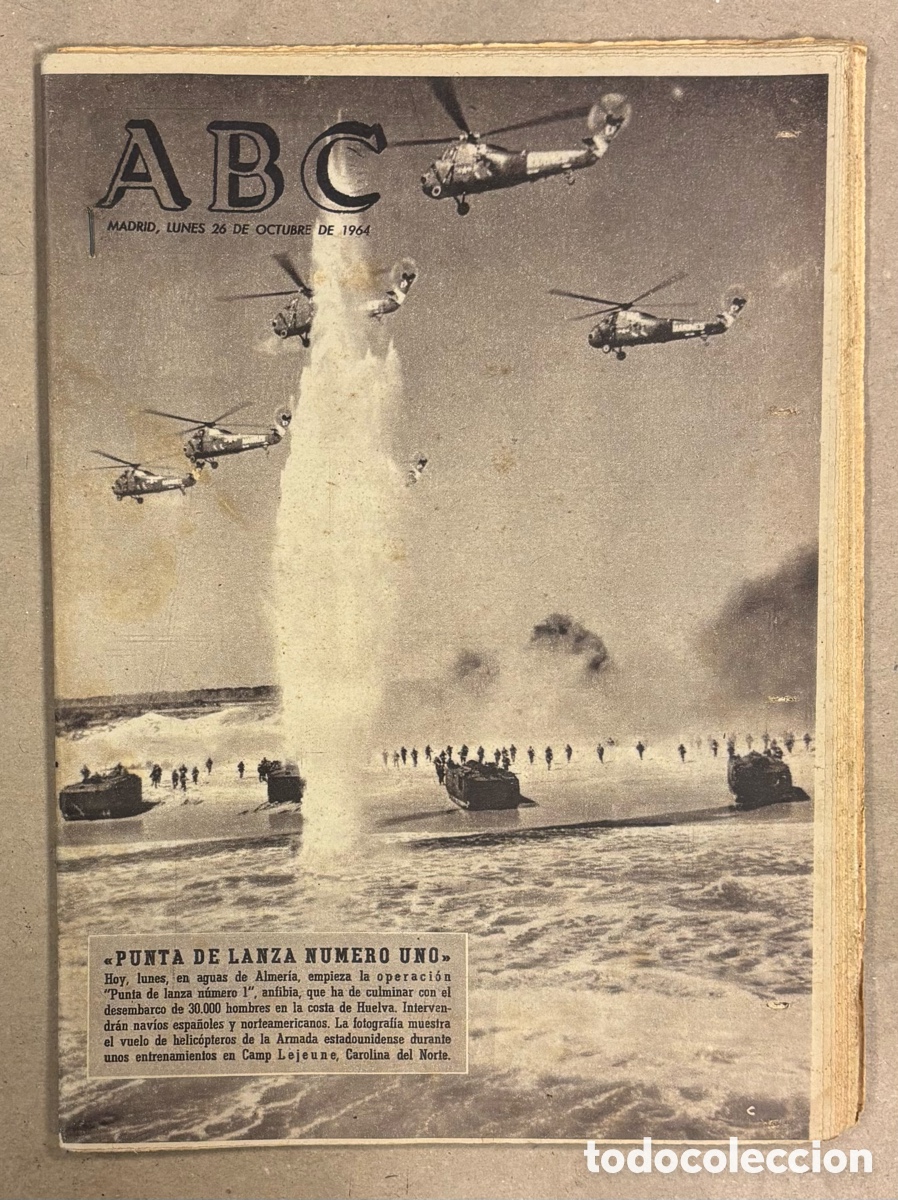 Coleccionismo de revistas y peri&oacute;dicos: ABC (26 DE OCTUBRE DE 1964). OPERACI&Oacute;N MILITAR PUNTA DE LANZA I COMIENZA EN ALMERIA,&hellip;
