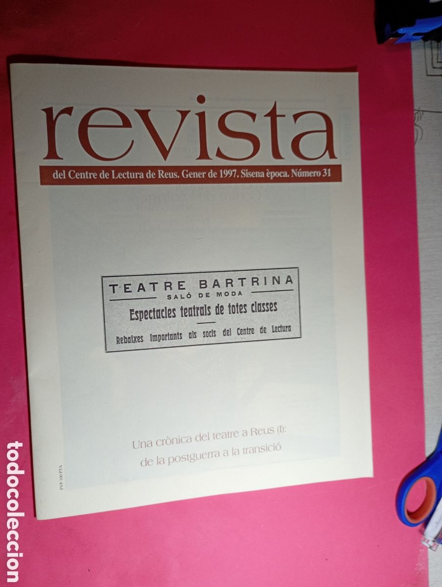 Collezionismo di Riviste e Giornali: REUS ''REVISTA'' 1997 N&ordm; 3 DEL CENTRE DE LECTURA sumari a foto 2