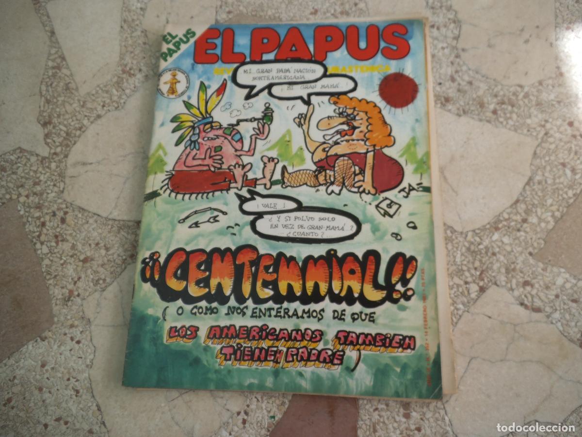 Coleccionismo de revistas y peri&oacute;dicos: el papus, n&ordm; 352, 1981, revista satirica, erotica,humor, los americanos tambien tienen padre