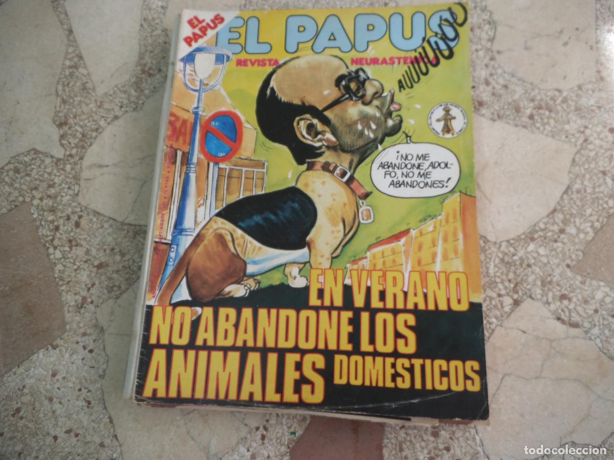 Collection Magazines and Newspapers: el papus, n&ordm; 329, 1980, revista satirica, erotica,humor, en verano no abandone los animales domestic