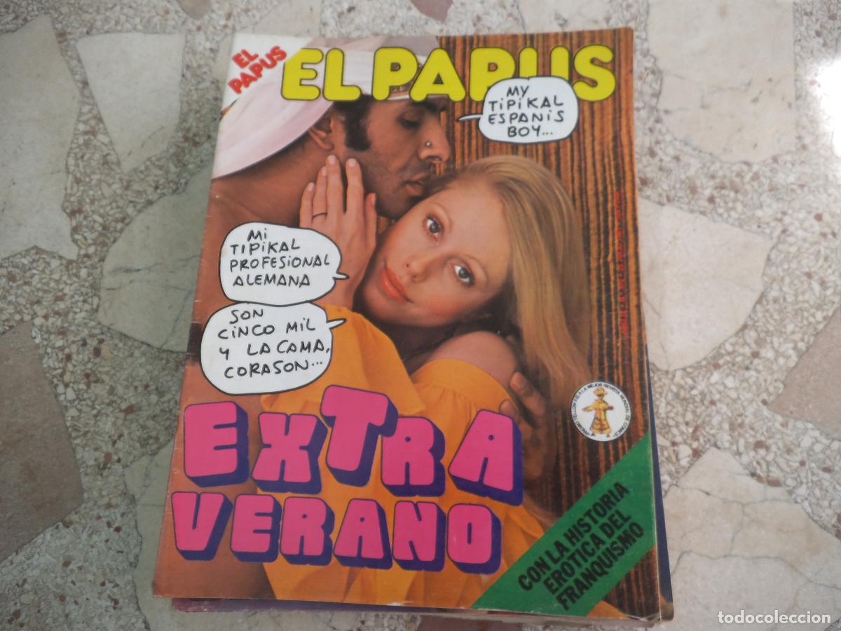 Coleccionismo de revistas y peri&oacute;dicos: el papus, n&ordm; 375, 1981, revista satirica, erotica,humor, extra verano
