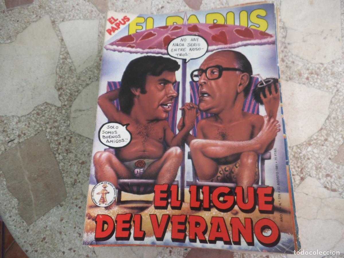 Collectionnisme de Revues et Journaux: el papus, n&ordm; 379, 1981, revista satirica, erotica,humor, el ligue del verano