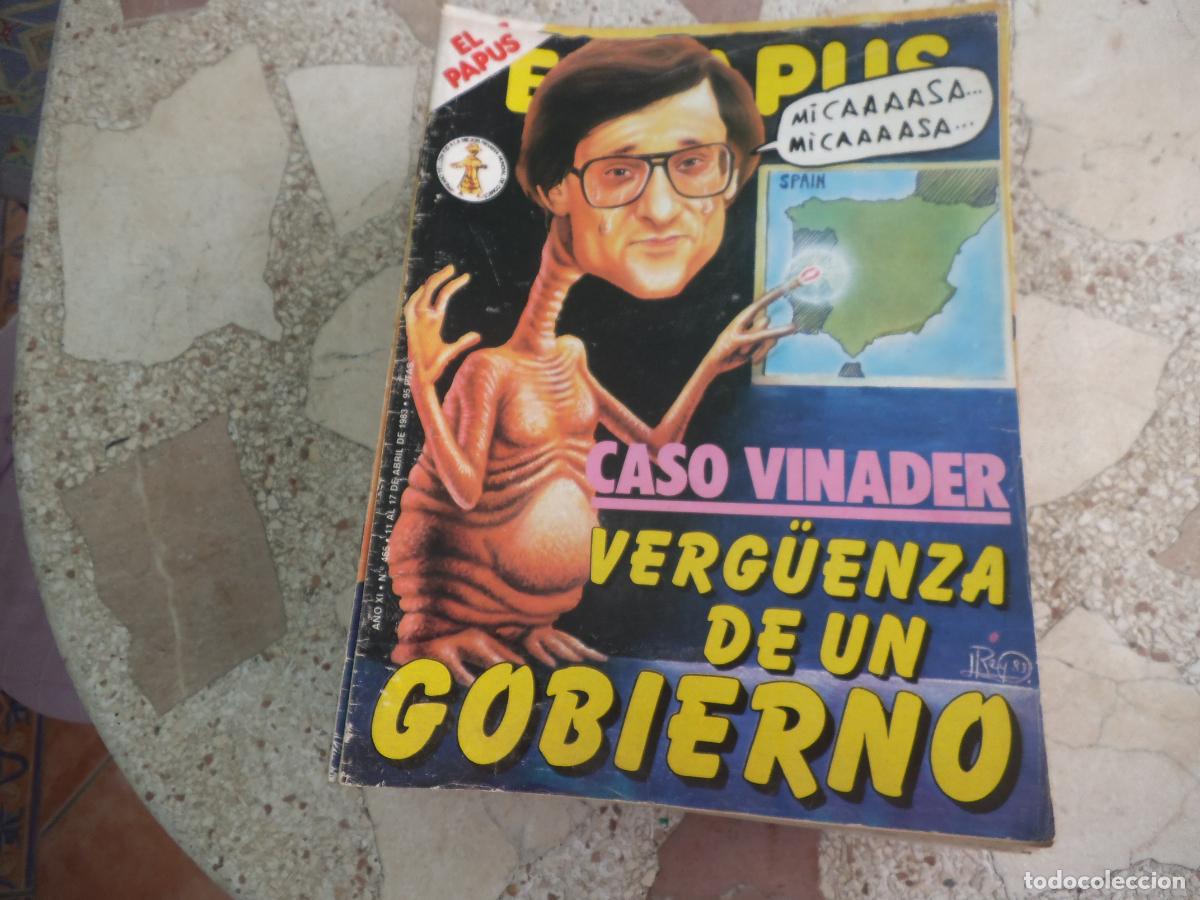 Collection Magazines and Newspapers: el papus, n&ordm; 465, 1983, revista satirica, erotica,humor, caso vinader: verguenza de un gobierno