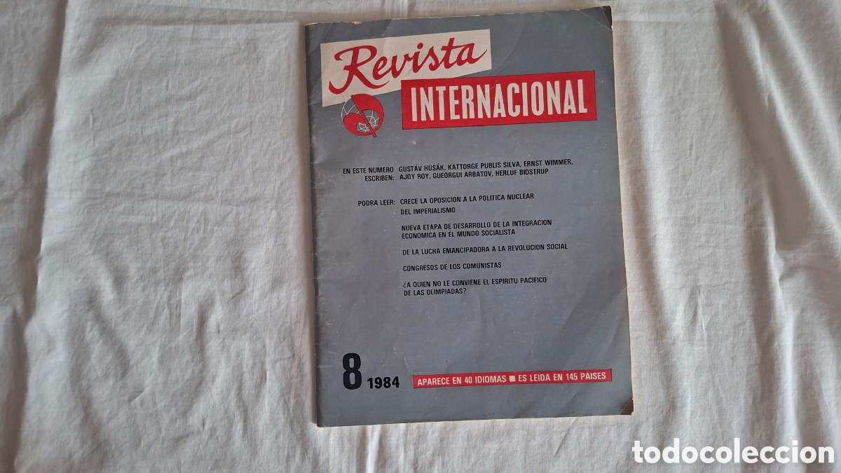 Coleccionismo de revistas y peri&oacute;dicos: Revista INTERNACIONAL PAZ Y SOCIALISMO n&deg; 8 1984