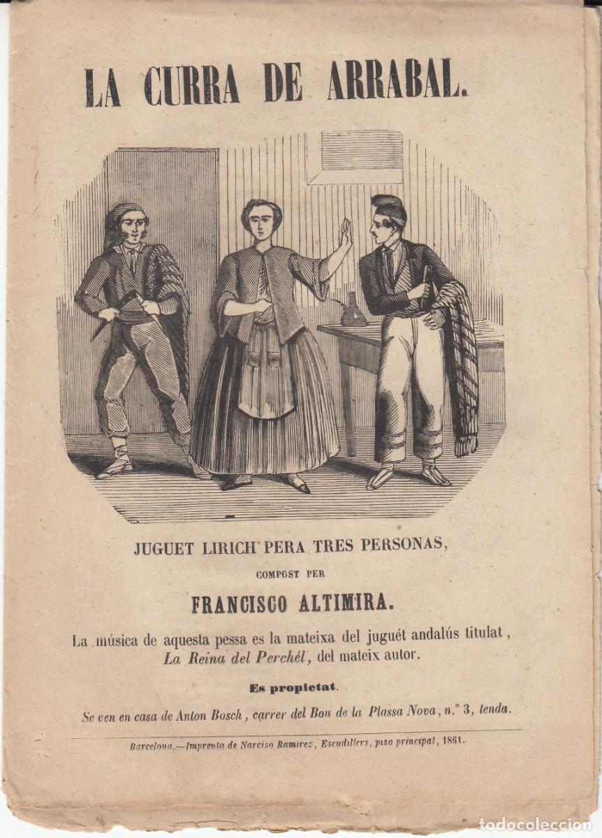 Coleccionismo de revistas y peri&oacute;dicos: PLIEGO DE CORDEL - ROMAN&Ccedil;OS - LA CURRA DE ARRABAL - 1861
