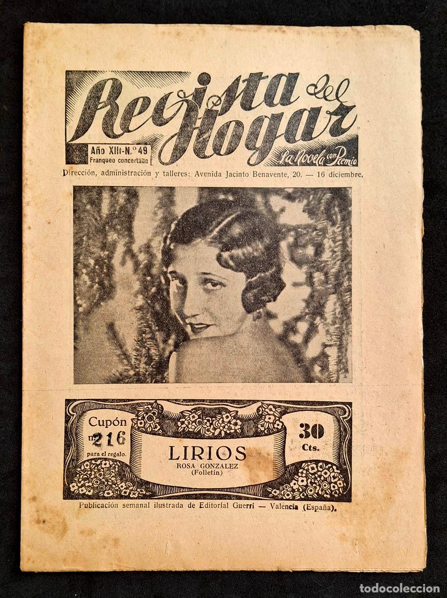 Coleccionismo de revistas y peri&oacute;dicos: Revista del Hogar - La Novela con Premio, A&ntilde;o XIII, 16 de diciembre