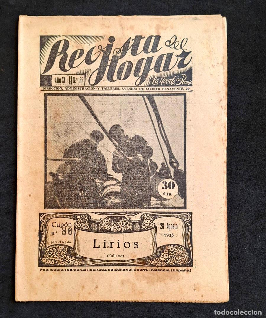 Coleccionismo de revistas y peri&oacute;dicos: La Novela con Premio - Revista del Hogar, a&ntilde;o XII numero 35, 28 de agosto de 1935